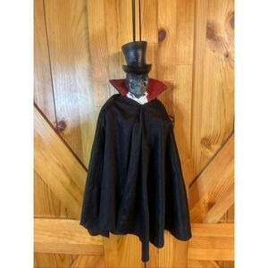 Vintage Halloween Paper Magic Skeleton In Top Hat Hanging (5577)
